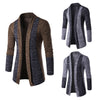 Lapel Long Sleeve Sweater Men Cardigan