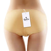 Low Waist Solid Color Padded Seamless Hipster Underwear Push Up Women Briefs
