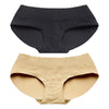 Low Waist Solid Color Padded Seamless Hipster Underwear Push Up Women Briefs