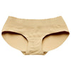 Low Waist Solid Color Padded Seamless Hipster Underwear Push Up Women Briefs