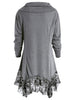 Long Sleeve Cowl Neck Tunic T-shirt