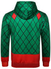Santa Claus Printed Kanga Pocket Hoodie