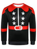 Star Belt Print Sweatshirt