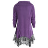 Long Sleeve Cowl Neck Tunic T-shirt
