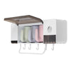 Wall Mounted Toothbrush Holder Automatic Toothpaste Dispenser Bathroom Shelf