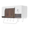 Wall Mounted Toothbrush Holder Automatic Toothpaste Dispenser Bathroom Shelf