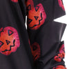 Halloween Pumpkin Print Skew Neck Sweatshirt