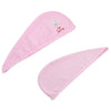 Cartoon Rabbit Super Absorbent Fiber Dry Hair Cap Towel 2PCS