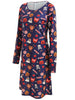 Halloween Print Long Sleeve Dress