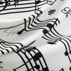 Vintage Boat Neck Sleeveless Belted A-line Women Note Print Dress