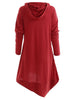 Cowl Neck Asymmetrical Pullover T Shirt