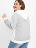 Plus Size Christmas Raglan Sleeve Hoodie