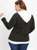 Plus Size Christmas Raglan Sleeve Hoodie