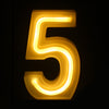 Small Letter Number LED Lamp Light Wedding Party Home Decoration