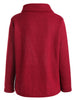 Turtleneck Crossover Front Buttoned Sweater