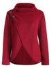 Turtleneck Crossover Front Buttoned Sweater