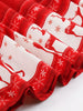 Christmas Vintage Elk Print Lace Up Flare Dress