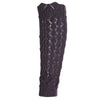 Openwork Wavy Side Faux Lace Knit Wool Warm Leg Sleeve Pile Socks