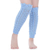 Openwork Wavy Side Faux Lace Knit Wool Warm Leg Sleeve Pile Socks