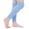Openwork Wavy Side Faux Lace Knit Wool Warm Leg Sleeve Pile Socks