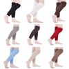 Openwork Wavy Side Faux Lace Knit Wool Warm Leg Sleeve Pile Socks