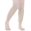 Openwork Wavy Side Faux Lace Knit Wool Warm Leg Sleeve Pile Socks