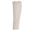 Openwork Wavy Side Faux Lace Knit Wool Warm Leg Sleeve Pile Socks