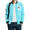 Graphic Print Zip Up Lightweight Jacket