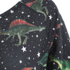 Dinosaur Print Skew Neck Sweatshirt