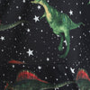 Dinosaur Print Skew Neck Sweatshirt