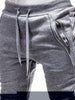 Zip Embellished Casual Sport Jogger Men Pants