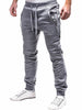 Zip Embellished Casual Sport Jogger Men Pants