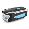 2599 Bicycle Headlight Bike Horn USB Charging Front Light with Anti-theft Alarm