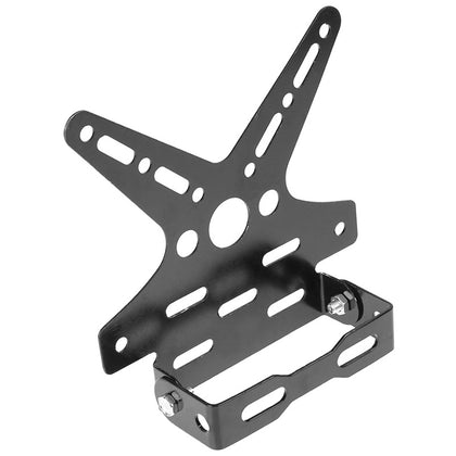 Motorcycle License Plate Aluminum Alloy Mount Bracket Adjusted Number Plate Holder