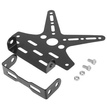 Motorcycle License Plate Aluminum Alloy Mount Bracket Adjusted Number Plate Holder