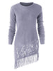 Fringed Asymmetrical Knitwear