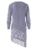 Fringed Asymmetrical Knitwear