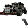 DIY Assembled 2.4G Four-way Remote Control Assembling Blocks Electric Special Police Command Car 462pcs