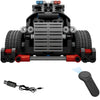 DIY Assembled 2.4G Four-way Remote Control Assembling Blocks Electric Special Police Command Car 462pcs
