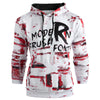 Halloween Letter Print Kangaroo Pocket Hoodie