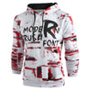 Halloween Letter Print Kangaroo Pocket Hoodie