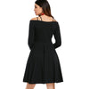 Strappy Cut Fit and Flare Dress