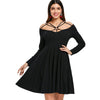 Strappy Cut Fit and Flare Dress