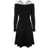 Strappy Cut Fit and Flare Dress