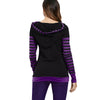 Stripe Sleeve Color Block Hoodie