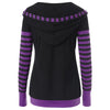 Stripe Sleeve Color Block Hoodie