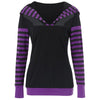 Stripe Sleeve Color Block Hoodie
