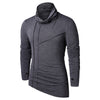 Pile Heap Collar Asymmetric T-shirt