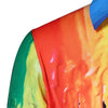 Hidden Button Paint Splatter Shirt