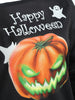 Pumpkin Print Hallowmas One Shoulder Sweatshirt